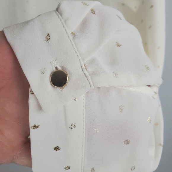 Zac & Rachel medium top, Ivory with gold specs - Picture 4 of 12